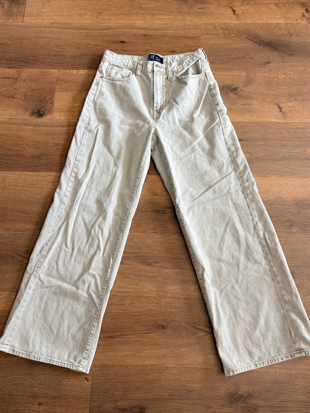 GAP High Rise Wide-Leg Jeans Women’s Denim Light Gray